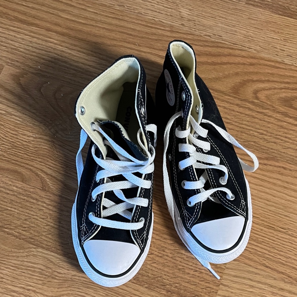 Converse Kids Black and White High-Top Sneakers